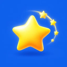 أيقونة نجوم بجاذبية تفاعلية